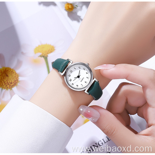 girls' fashion color Hook Buckle strap quartz watches